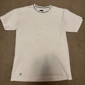 White Vans “Off the Wall” collar tee Rare